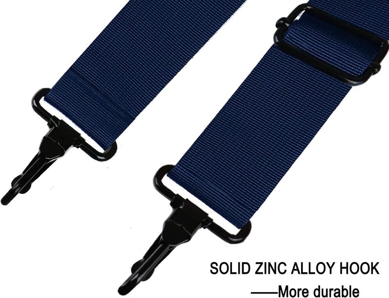 AREYLO Shoulder Strap, Durable 55" Universal Replacement Laptop Shoulder Strap, Adjustable Comfortable Belt with Metal Hooks for Briefcase, Computer Messenger Bag, Laptop Case Luggage/Duffel/Camera, (Blue) - Image 3